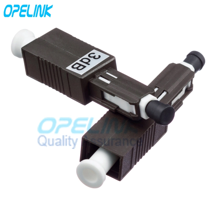 Mu/Upc Fiber Optic Fixed Attenuator, Optical Plug-Type Attenuator, Male-Female, Singlemode