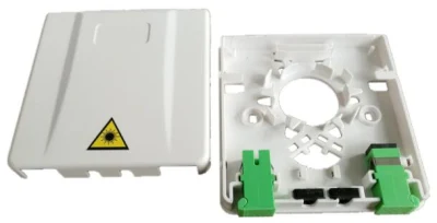 Boîte de distribution optique de fibre de boîte de visage du plastique 86 de boîte de prise de mur de FTTH mini