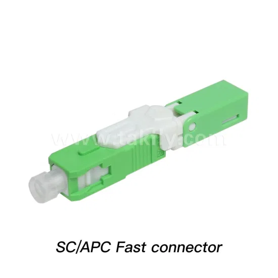 Connecteur de fil rapide de câble de communication optique de fibre de télécommunication monomode simplex de SC APC rapide de FTTH FTTX